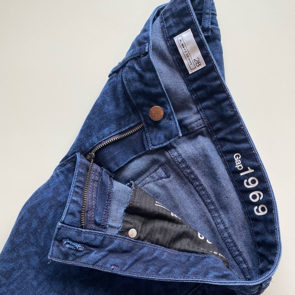 GAP Dark Wash Leopard Print Always Skinny Jeans - Picture 10 of 14